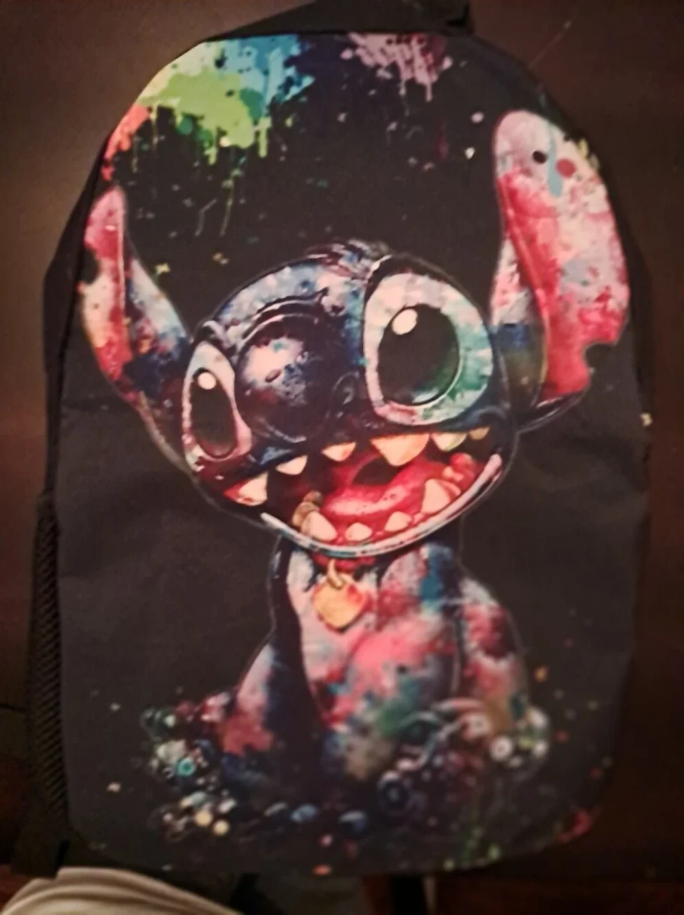 Kids Colorful Stitch Character Backpack - Multicolor